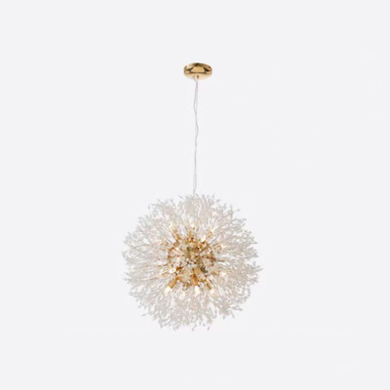 LuxaLume Skandinavischer Kronleuchter | Kristall & Metall | 8/9/12/16 Flammen | Modernes Design für Schlafzimmer & Wohnzimmer