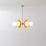 LumiOrion Acryl-Kronleuchter | 3/5/6/8 Lichter | Mid-Century Design für Wohnzimmer & Essbereich