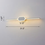 NovaBeam LED Wandleuchte | Minimalistisches Design | Ovaler Sockel | Dimmbar | Badezimmer- & Wohnbeleuchtung