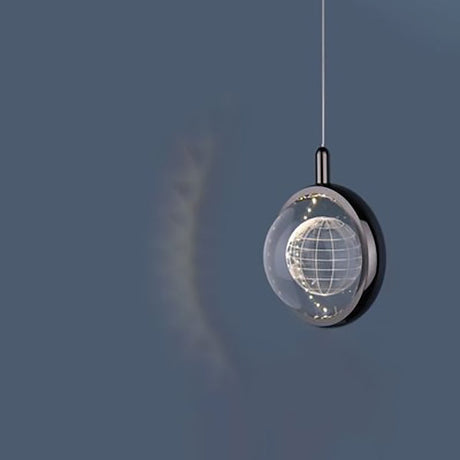 LuminSphere LED Pendelleuchte | Aluminium-Kristall-Design | Modern & Minimalistisch | Für Schlafzimmer & Esszimmer