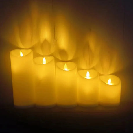 LumaFlick Flammenlose LED Kerzen | Echtwachs | Sichere Dekoration für Zuhause | Stimmungsvolle Beleuchtung