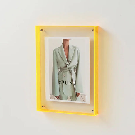 FrameLuxe Doppelseitiger Acrylfoto-Rahmen | Transparent & Modern | Magnetisch | Ideal für Zuhause & Büro