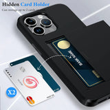 LuxShield iPhone-Hülle mit Kartenhalter | Schlankes Design | Kartenaufbewahrung | Schutz & Stil