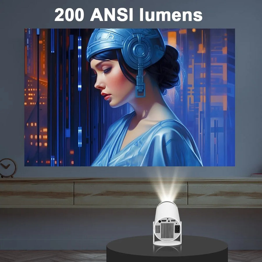 Vision4K Android Projektor Pro | 4K UHD Beamer | WLAN & Bluetooth | Heimkino & Streaming