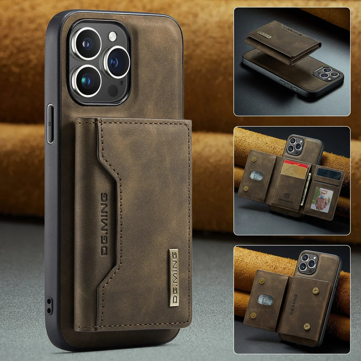 FlexiCover 2-in-1 iPhone-Hülle mit Abnehmbarer Brieftasche | Schützt & Organisiert | Hochwertiges Design