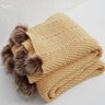 HeartKnit Kuscheldecke aus Chenille | Strickdesign | Für Bett & Sofa | Weich & Gemütlich