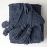 HeartKnit Kuscheldecke aus Chenille | Strickdesign | Für Bett & Sofa | Weich & Gemütlich