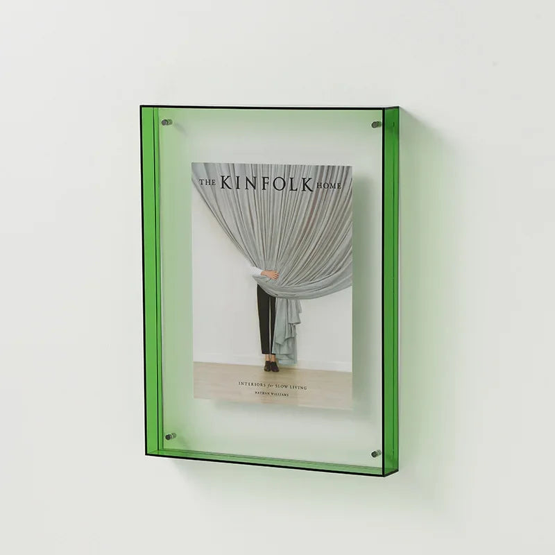 FrameLuxe Doppelseitiger Acrylfoto-Rahmen | Transparent & Modern | Magnetisch | Ideal für Zuhause & Büro
