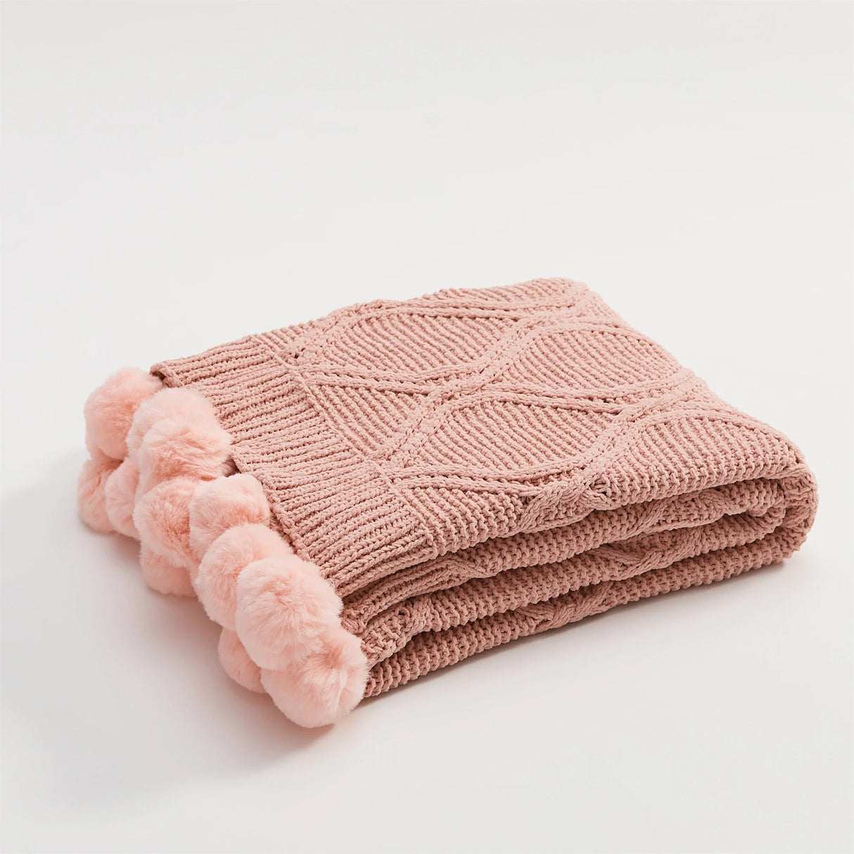HeartKnit Kuscheldecke aus Chenille | Strickdesign | Für Bett & Sofa | Weich & Gemütlich
