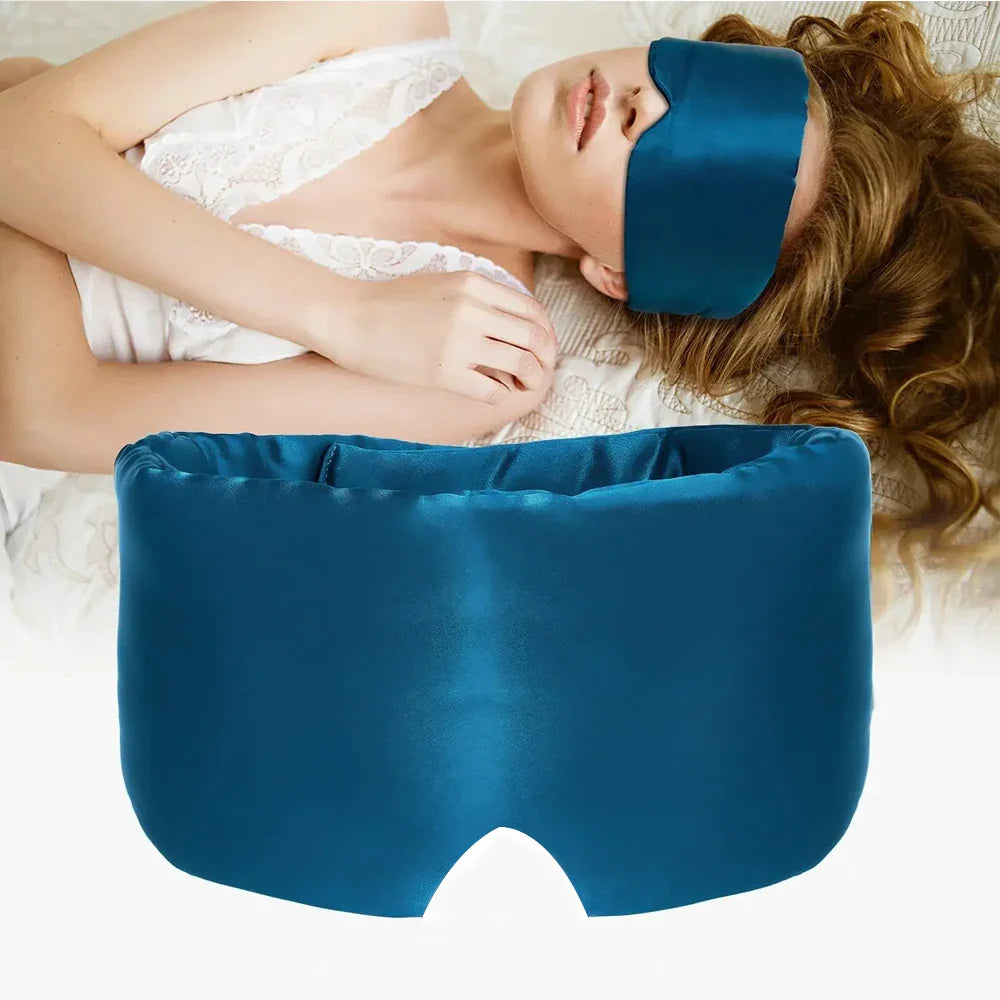 SilkDreamnSchlafmaske aus reiner Mulberry-Seide | Luxuriöser Schlafkomfort | Lichtblockierend und Hautfreundlich