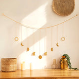 LunarArt Metall Wanddeko Mond | Modernes Wanddesign | Mystische Deko für Zuhause | Zeitloser Blickfang