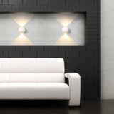 OrbLuxe Aluminium Kugelform Wandleuchte | LED Beleuchtung | Modernes Design | Dimmbar | Wanddeko