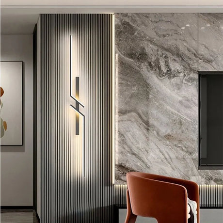 LumiWall Moderne LED Wandleuchte | Stilvolles Design | Dimmbares Licht | Für Wohnzimmer & Schlafzimmer