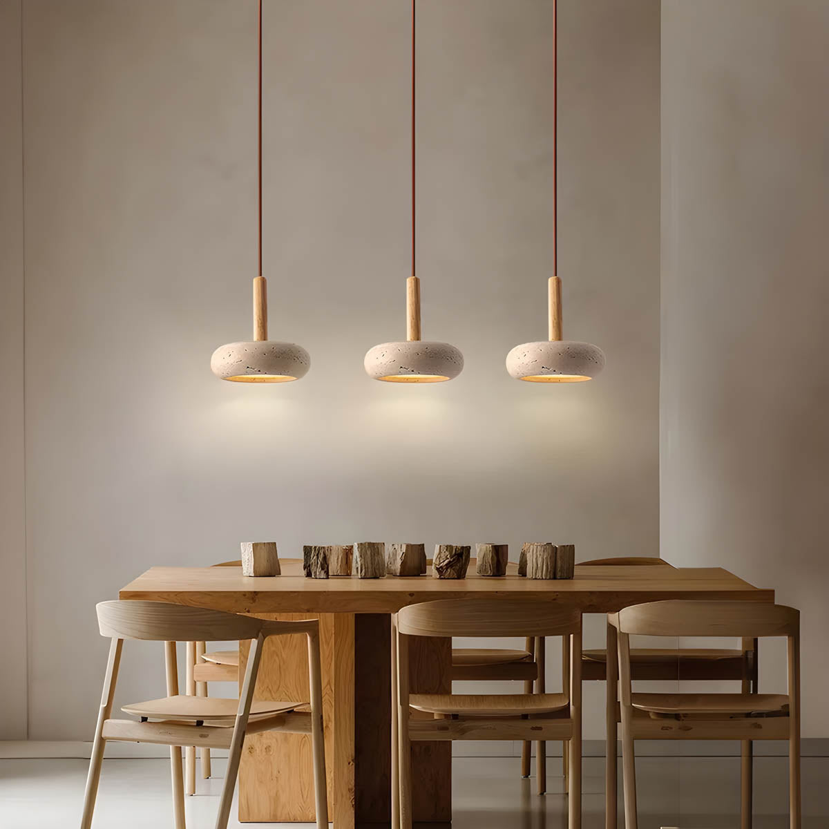LuxeStone Pendelleuchte aus Naturstein | Elegantes Design | Perfekt für Wohnzimmer & Esszimmer | LED-kompatibel