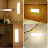 LumiBeam LED Wandlampe mit Bewegungsmelder | USB Wiederaufladbar | Kabellos | Energiesparend | Modernes Design