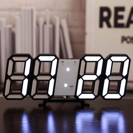 ChronoSync LED Digitaluhr | Multifunktionale Tisch- & Wanduhr | Modernes Design | Alarm & Temperaturanzeige