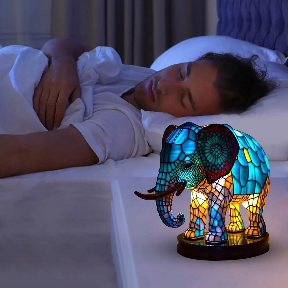 CrystalGlow 3D LED Glaslampe | Tierisches Design | Dekorative Tischleuchte | Stimmungslicht für Zuhause