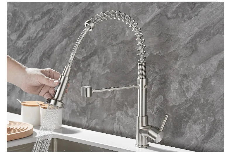 FlowSelect Wasserhahn mit Doppel-Auslauf | Modernes Design | Multifunktionaler Küchenarmatur | Hochwertige Materialien