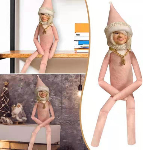 ElfBuddy Kreative Weihnachtselfenpuppe | Deko für Zuhause | Lustiges Geschenkspielzeug für Weihnachten