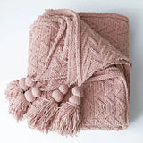 HeartKnit Kuscheldecke aus Chenille | Strickdesign | Für Bett & Sofa | Weich & Gemütlich