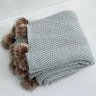 HeartKnit Kuscheldecke aus Chenille | Strickdesign | Für Bett & Sofa | Weich & Gemütlich