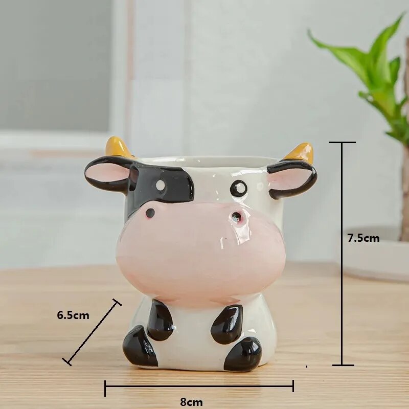 PetPot Mini Keramik-Tiertöpfe-Kollektion | Niedliche Pflanzgefäße | Deko für Zuhause und Büro
