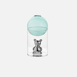 CosmoBear Glasvase | Galaktisches Design | Dekorative Vase | Bärförmige Glasvase für Blumen und Dekoration