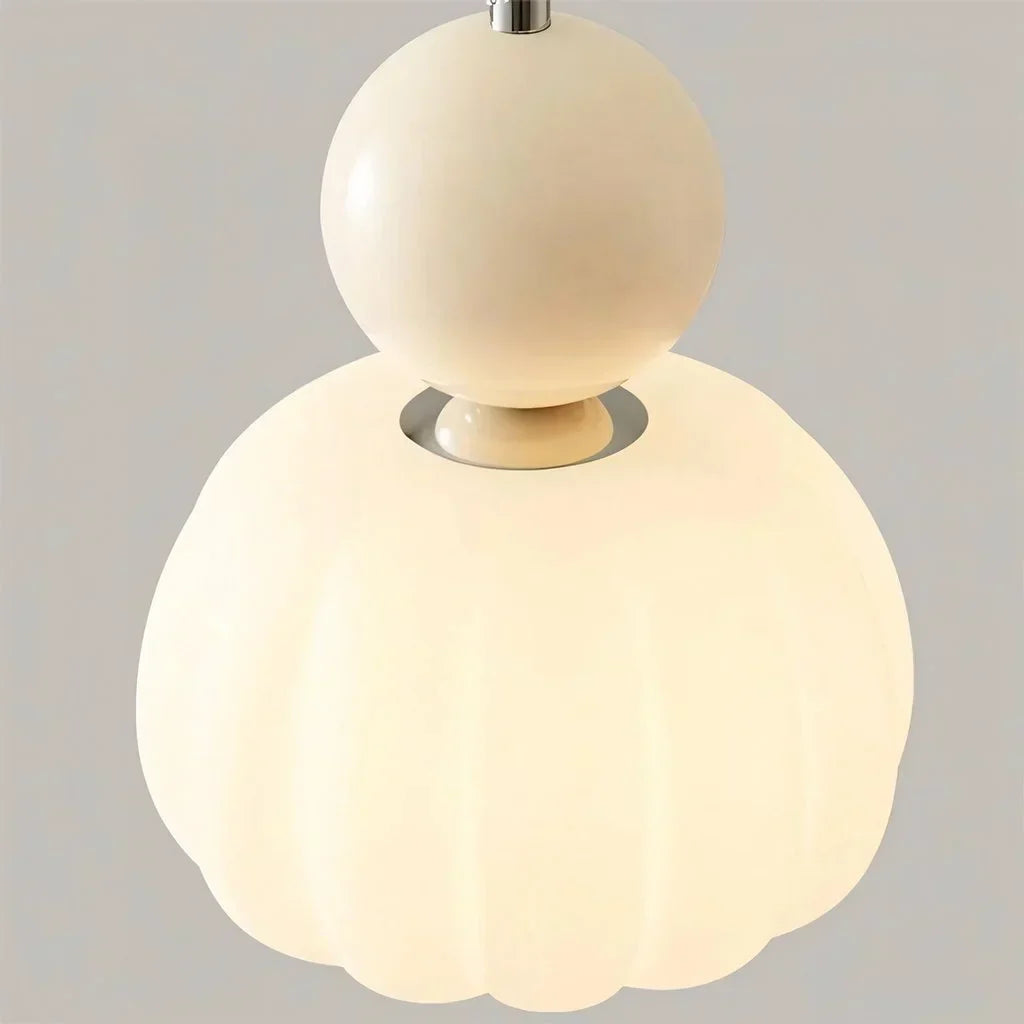 LumiDeco Creme Art Deco Pendelleuchte | Elegantes Design | Hochwertige Beleuchtung | Stilvolle Innenräume