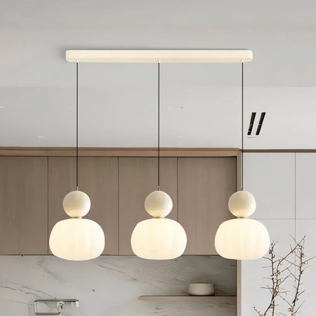 LumiDeco Creme Art Deco Pendelleuchte | Elegantes Design | Hochwertige Beleuchtung | Stilvolle Innenräume