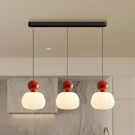 LumiDeco Creme Art Deco Pendelleuchte | Elegantes Design | Hochwertige Beleuchtung | Stilvolle Innenräume