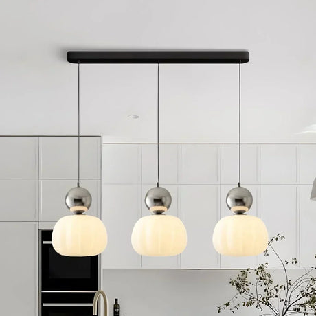LumiDeco Creme Art Deco Pendelleuchte | Elegantes Design | Hochwertige Beleuchtung | Stilvolle Innenräume