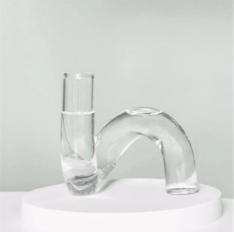 LoopSphere Hydroponik Vase im Kreisdesign | Modernes Pflanzgefäß | Minimalistische Dekoration | Für Zuhause oder Büro