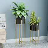 PlantaForm Metall-Pflanzgefäß 2er-Set | Dekorative Übertopfe für Innen und Außen | Modernes Design