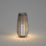 RattanGlow Garten Rattan Lampe | Umweltfreundliche Solarleuchte | Dekorative Beleuchtung für Außenbereiche