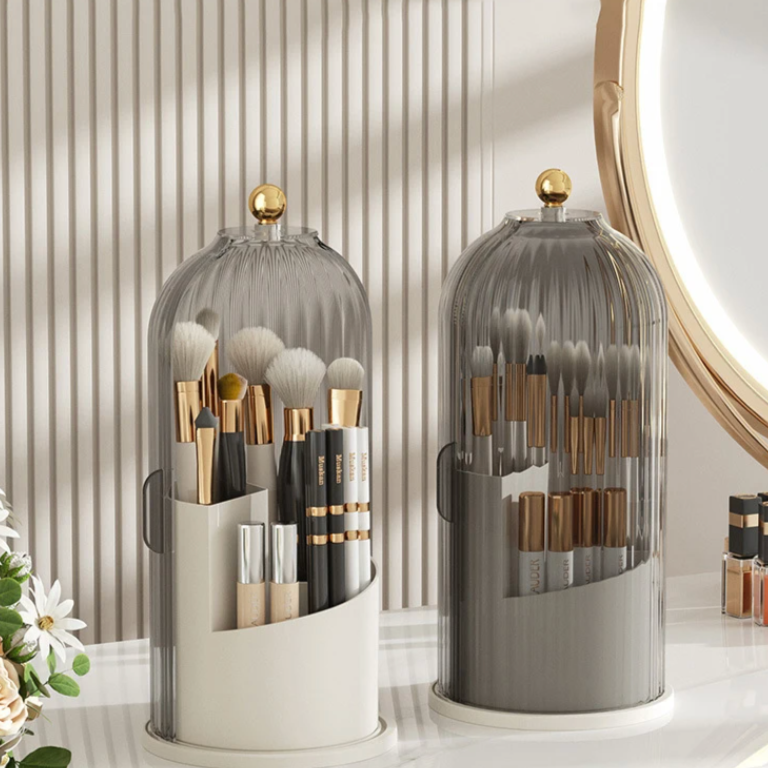 BeautySpin Rotierender Acryl Kosmetik-Organizer | Platzsparender Makeup Organizer | 360° Drehung | Kosmetik Aufbewahrung