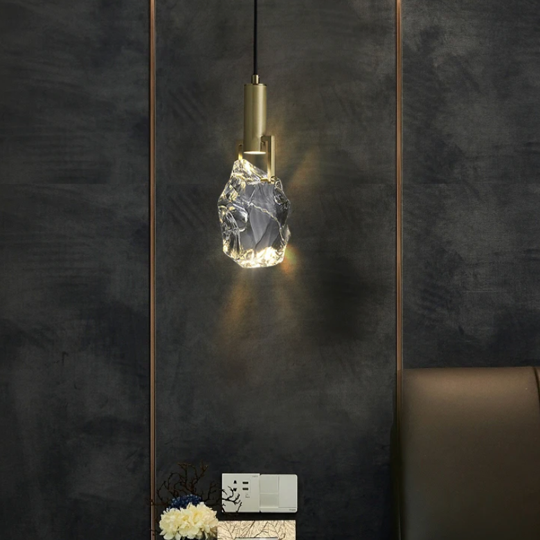 LuxeGlow Kristall Hängeleuchte | Edles Design | Stilvolle Beleuchtung | Perfekte Wand- und Deckenleuchte