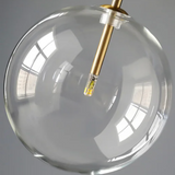 VioraGlobe Nordic Glas Pendelleuchte | Kugelform | Elegantes Design | Perfekt für Esszimmer & Wohnzimmer