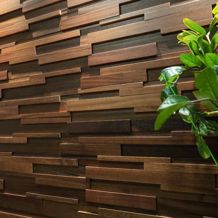 TerraPlank Holz Wandpaneele | Dekorative Wandverkleidung | Nachhaltige & Stilvolle Holzoptik