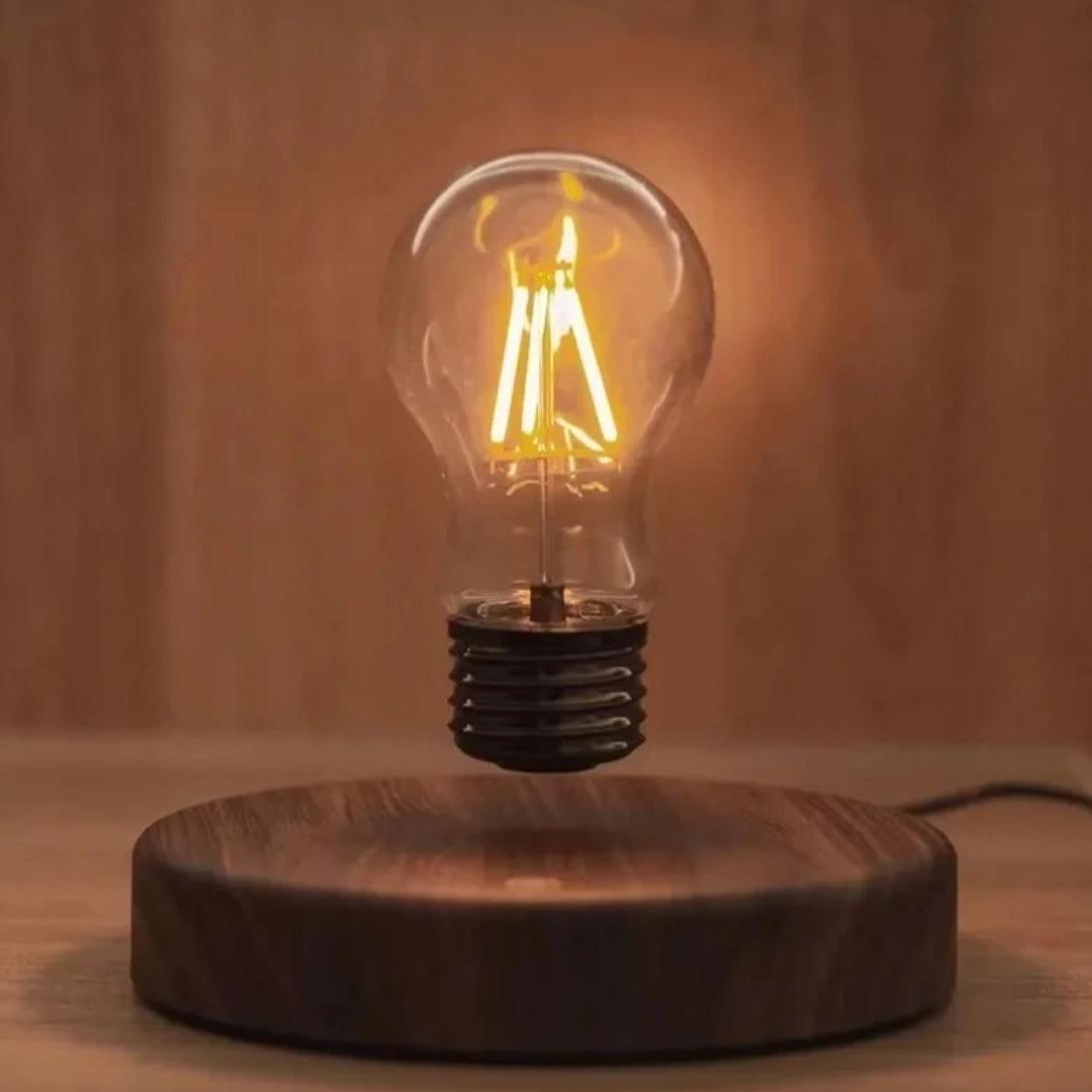 LumoFloat Schwebende LED Glühbirne | Magnetische Tischlampe | Modernes Design | Dekoratives Highlight