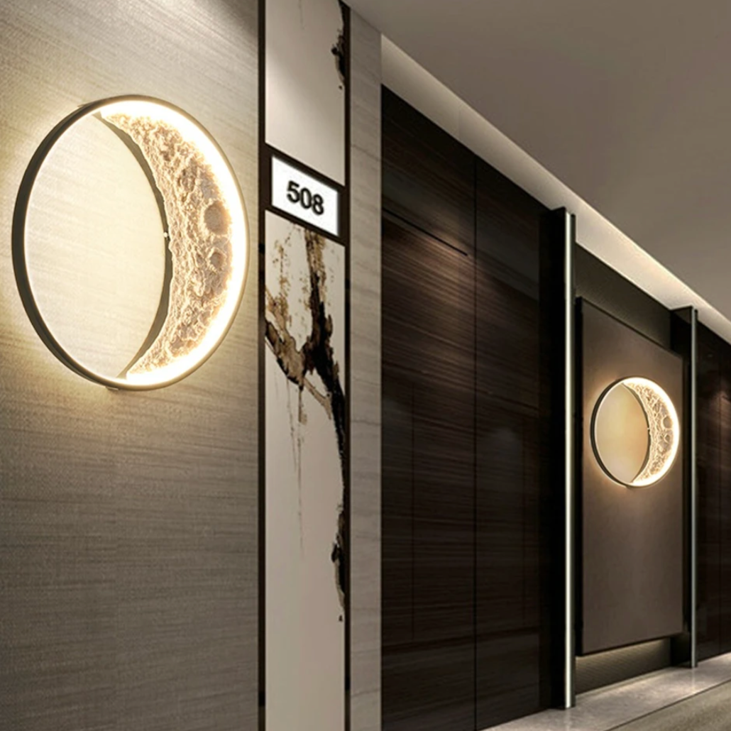 LunaArc Halbmond-Wandleuchte | LED Stimmungslicht | Dekorative Beleuchtung für Zuhause