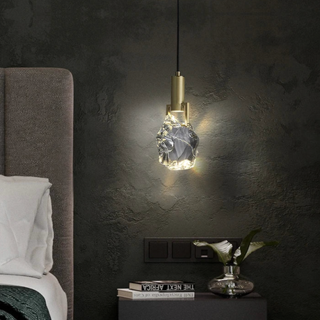 LuxeGlow Kristall Hängeleuchte | Edles Design | Stilvolle Beleuchtung | Perfekte Wand- und Deckenleuchte