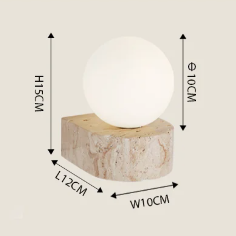 Luxivora LED-Wandleuchte | Moderne Travertin-Optik | Elegante Beleuchtung für Innenräume