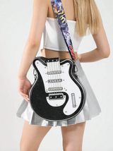 GuitarHero Vintage Retro Gitarren-Crossbody-Tasche | Rockiger Look | Modische Umhängetasche