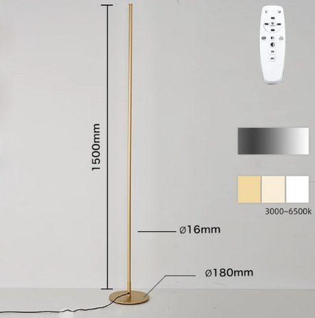 LumiArc Moderne LED Stehleuchte | Dimmbare Bodenlampe | Minimalistisches Design | Stimmungslicht für Wohnzimmer & Büro