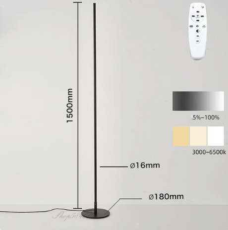 LumiArc Moderne LED Stehleuchte | Dimmbare Bodenlampe | Minimalistisches Design | Stimmungslicht für Wohnzimmer & Büro