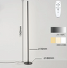 LumiArc Moderne LED Stehleuchte | Dimmbare Bodenlampe | Minimalistisches Design | Stimmungslicht für Wohnzimmer & Büro
