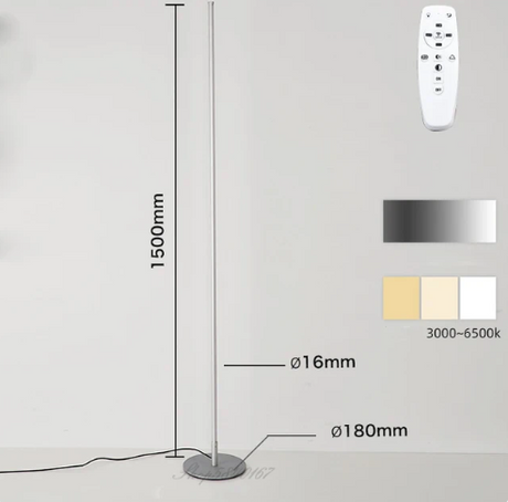 LumiArc Moderne LED Stehleuchte | Dimmbare Bodenlampe | Minimalistisches Design | Stimmungslicht für Wohnzimmer & Büro