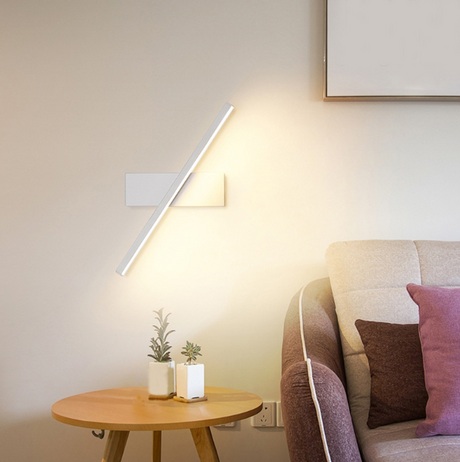 LumaTwist Drehbare Schlafzimmer-Wandleuchte | Modernes LED-Design | Verstellbar | Stimmungslicht