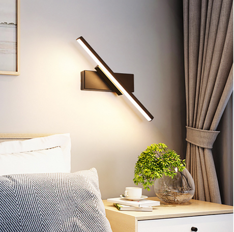 LumaTwist Drehbare Schlafzimmer-Wandleuchte | Modernes LED-Design | Verstellbar | Stimmungslicht
