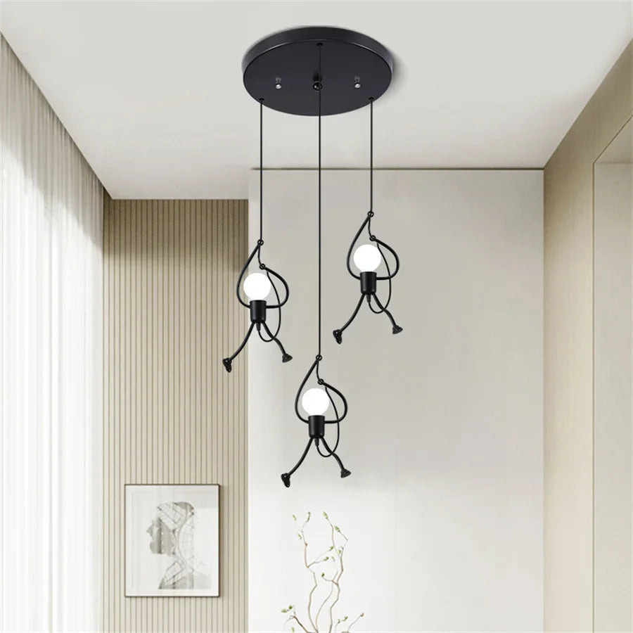 RetroBeam Iron Design Deckenleuchte | Vintage Retro LED Lampe | Industrial Look für Zuhause